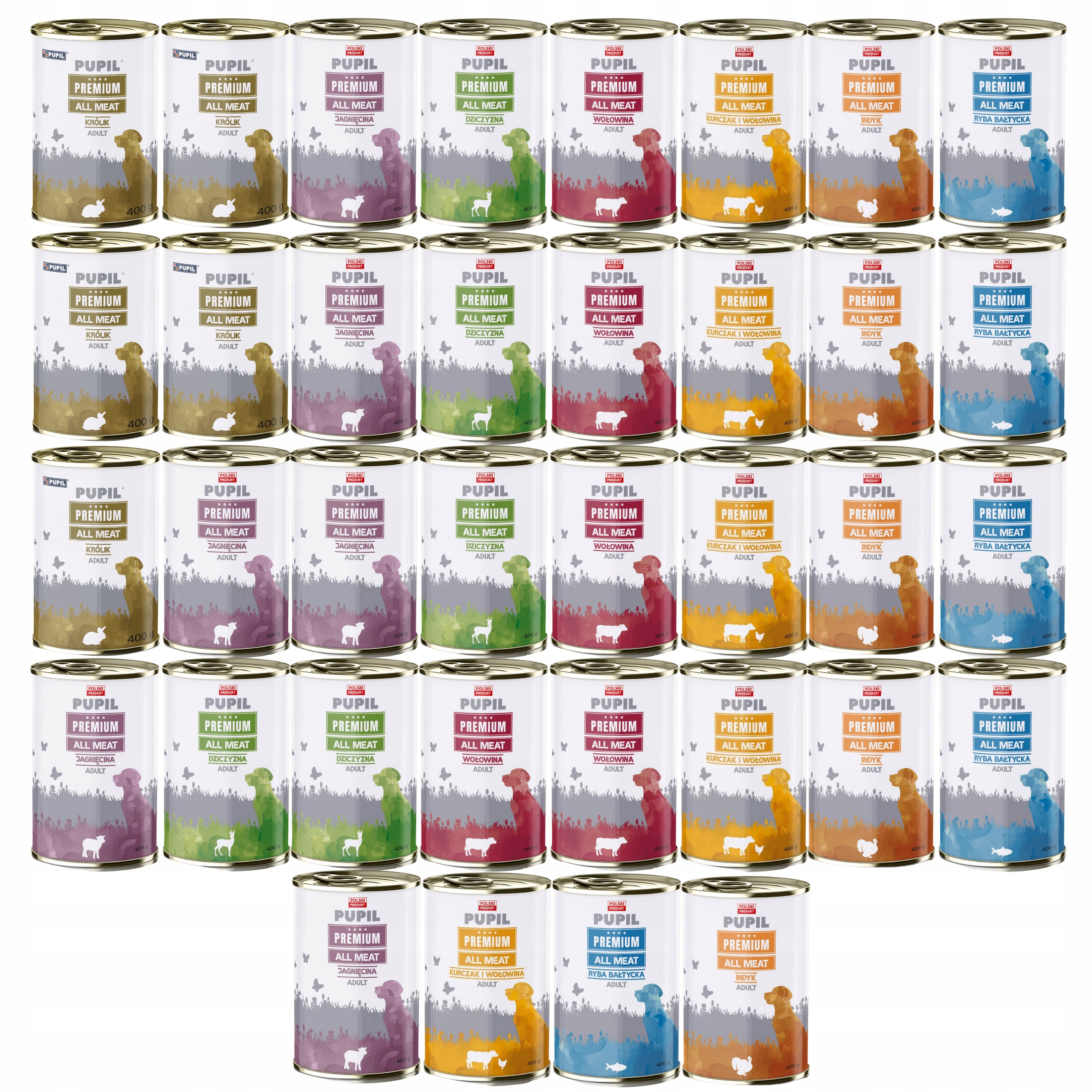 Pupil Premium All Meat Krmivo mokré pro psa mix chutí 36 x 400 g