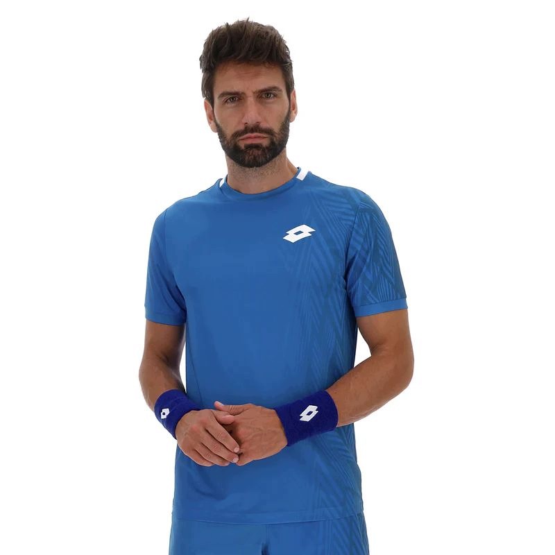 Pánské Tenisové Tričko Lotto Tech VI-D3 Tee Blue S