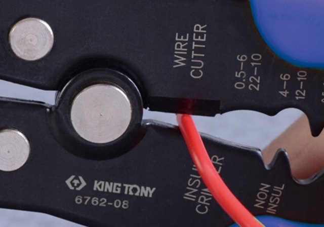 KING TONY Szczypce do ściągania izolacji 0.2-6mm Model 6762-08