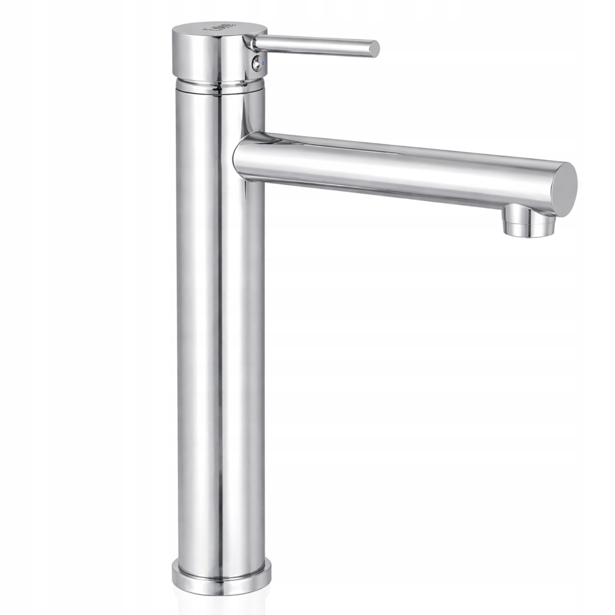 Bateria Umywalkowa stojąca Wysoka srebrny Chrom Estiva Sima do umywalki