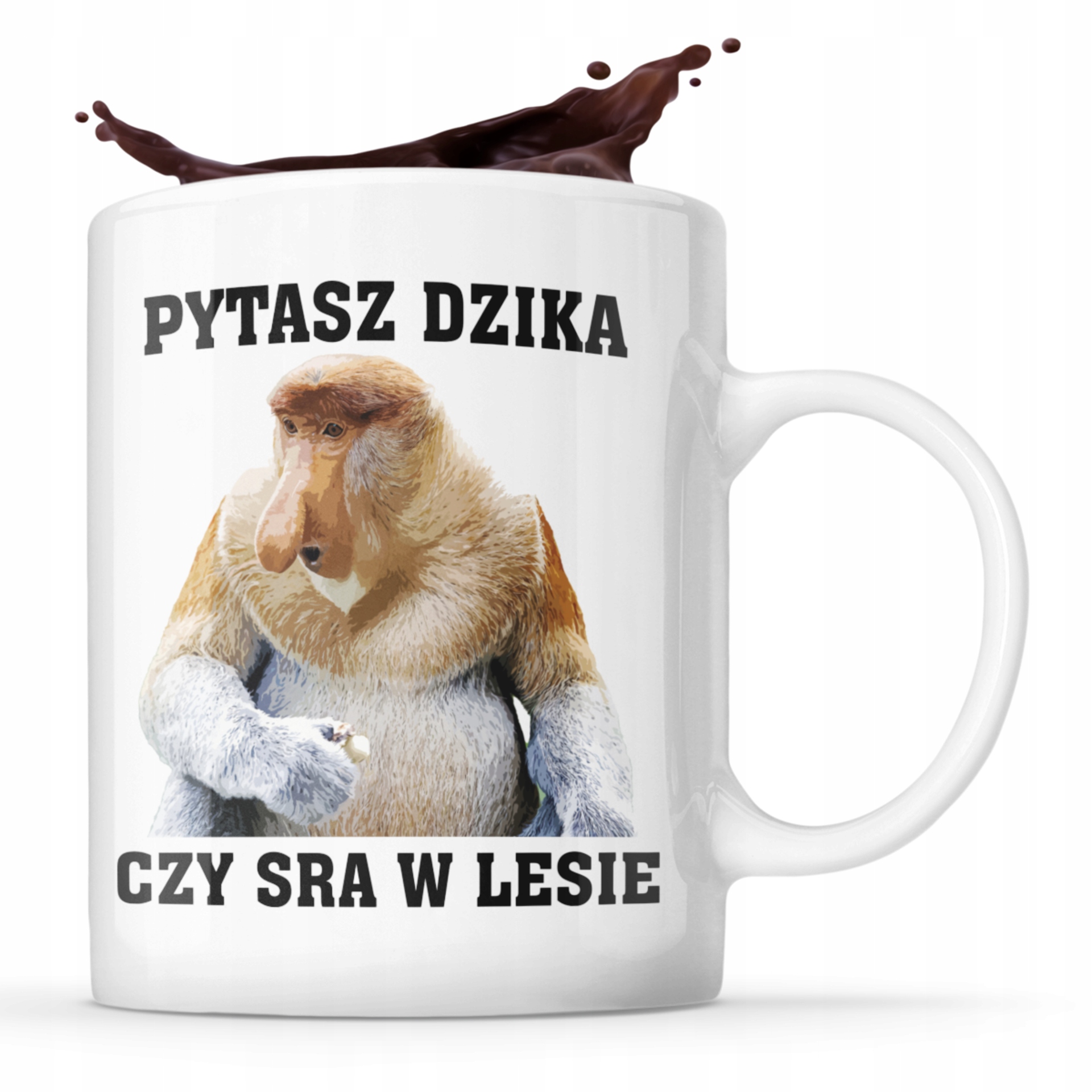 

Śmieszny Kubek Dzik Upominek Nosacz
