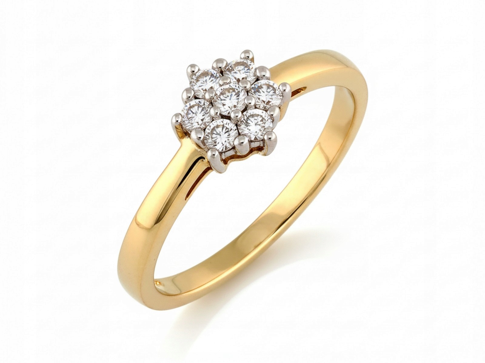 Prstýnek ze zlata 585 s brilianty 0.26 ct r18 pro ni