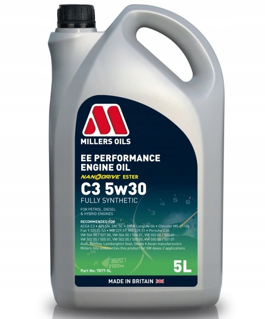 Olej silnikowy Millers Oils Ee Performance C3 5W30 5L