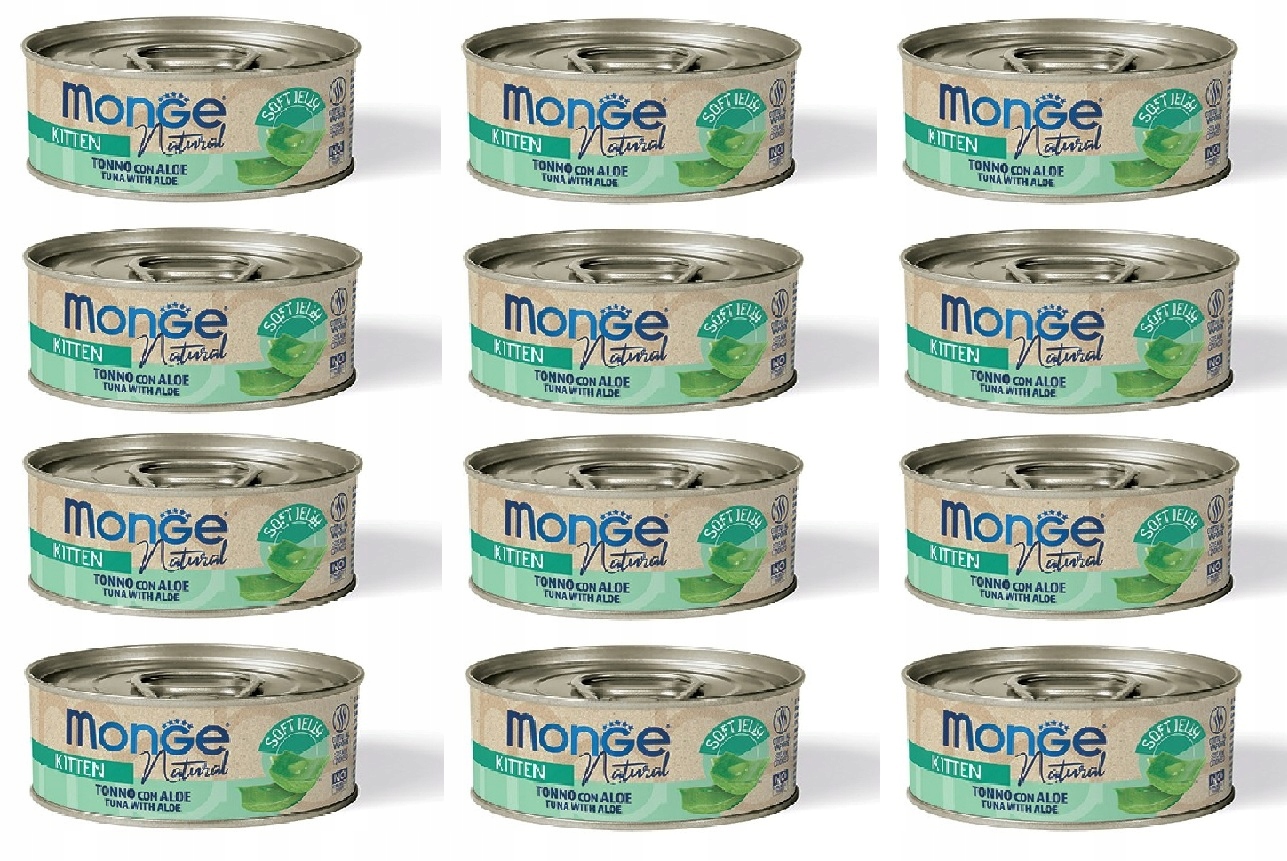 Levně Monge Kitten Tuňák s aloe vera 80g sada ks