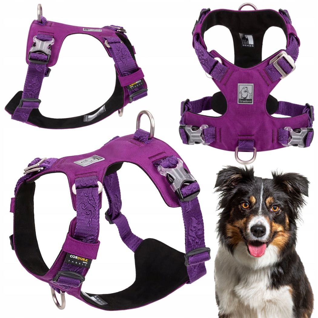 Levně Obojky Pro Psa Voděodolné, Lehké Truelove Adventure Soft Fialové