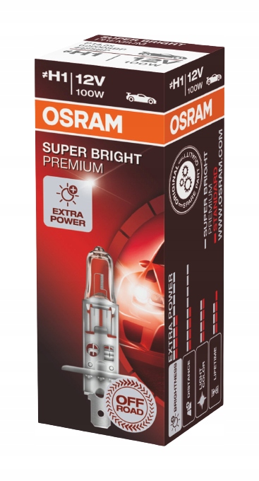 Żarówka Osram Bright Premium H1 12V 100W 1szt.