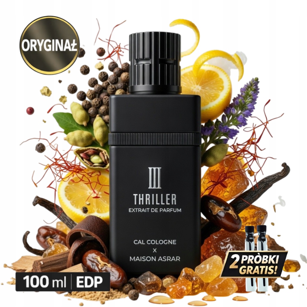 Parfém Maison Asrar X Cal Cologne Thriller III 100 ml 2 vzorky Dárek