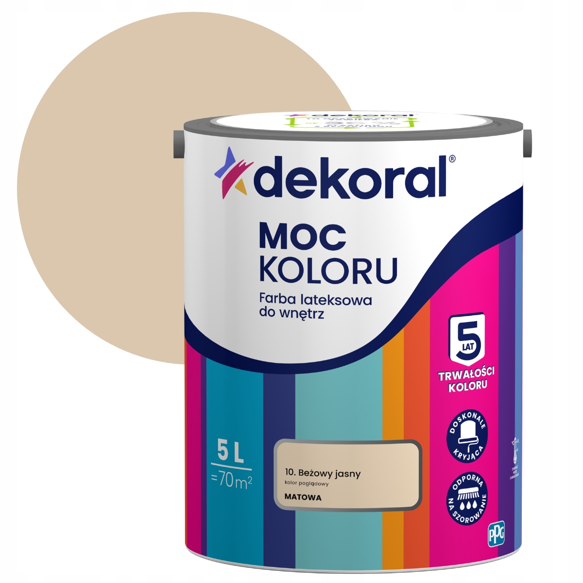 Dekoral Síla barvy Barva 5L Béžová světlá