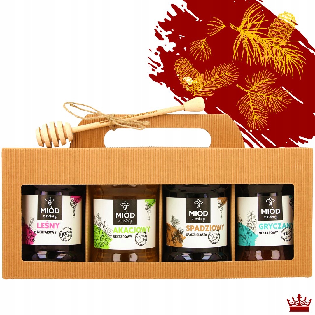 Levně Sada přírodních medů 4x400g Královská Sada!