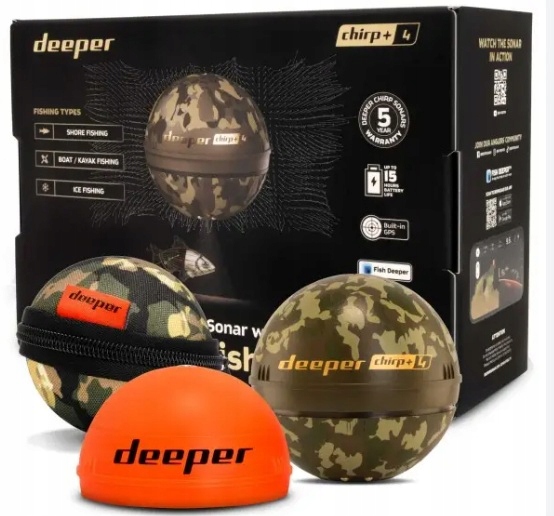 Echosonda Deeper Smart Sonar Chirp Plus 4 Gps Ai wędkarska bezprzewodowa