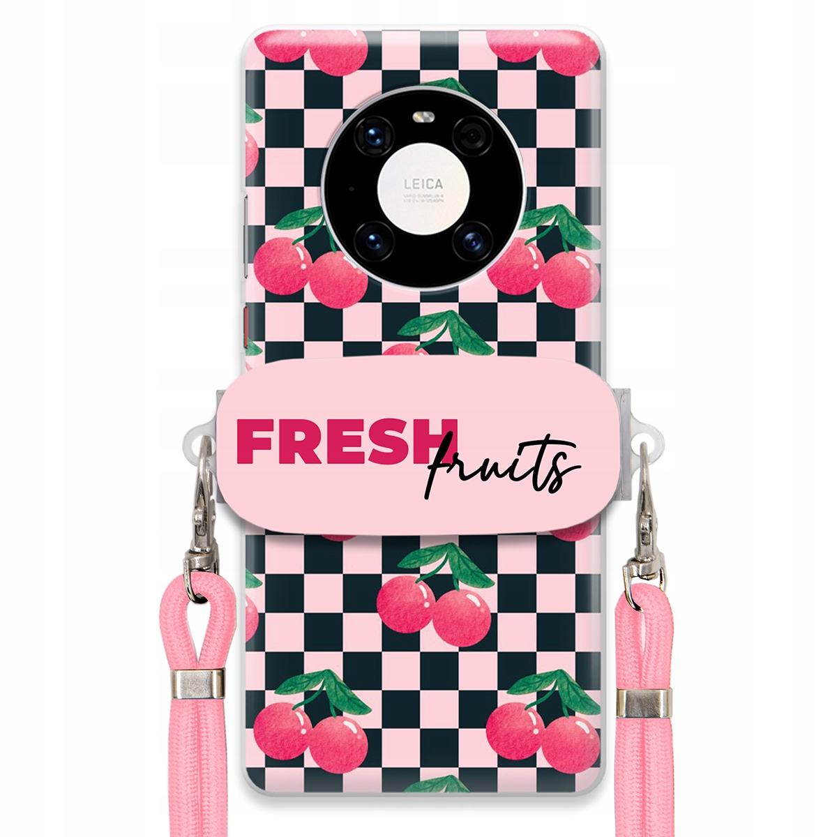 Pouzdro pro Huawei Mate 40 Crossbody vodítko Držák Šachovnice Fresh Fruits