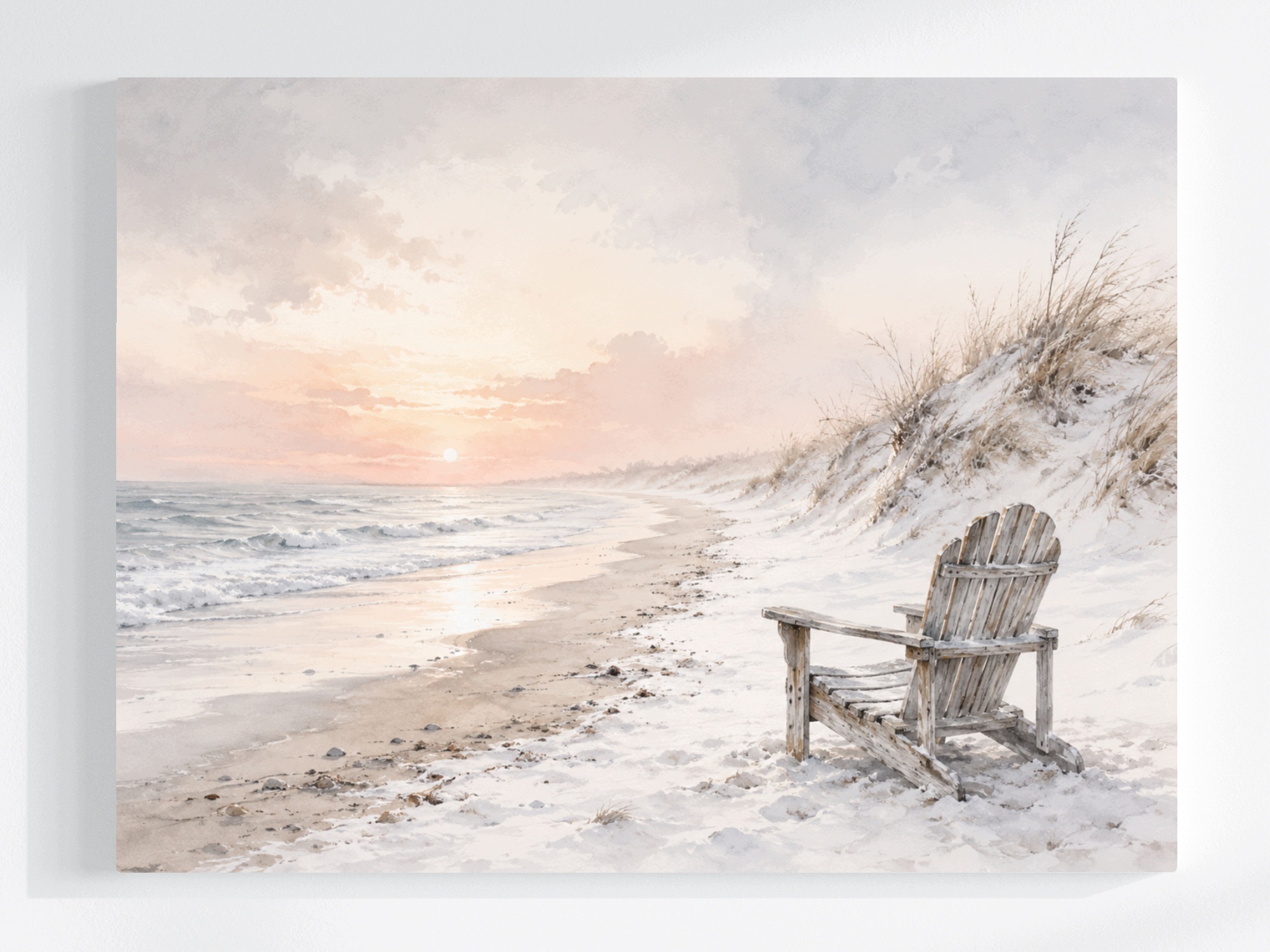 Obraz Na Plátně Canvas Moře Vlny Pláž Písek Duny Slunce Relaxace 100x75