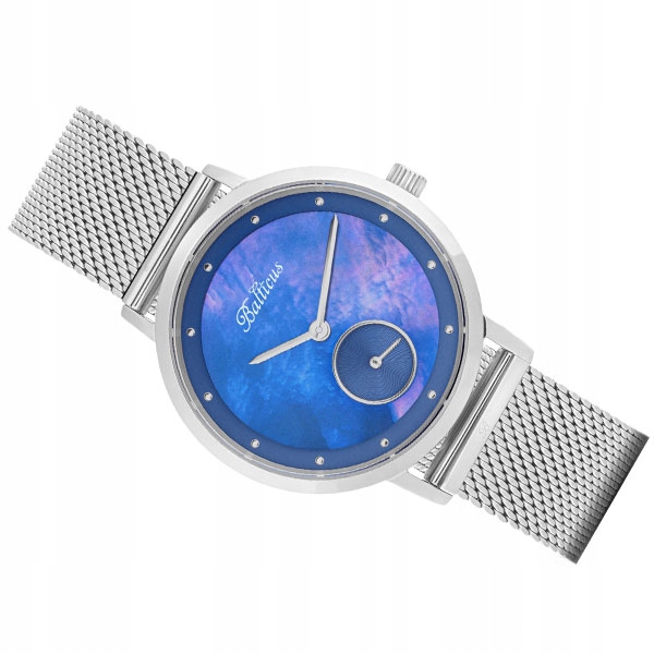 Dámské Hodinky Sky Silver Dark Blue Pearl Balticus Blt-balnssnbl Řemínek