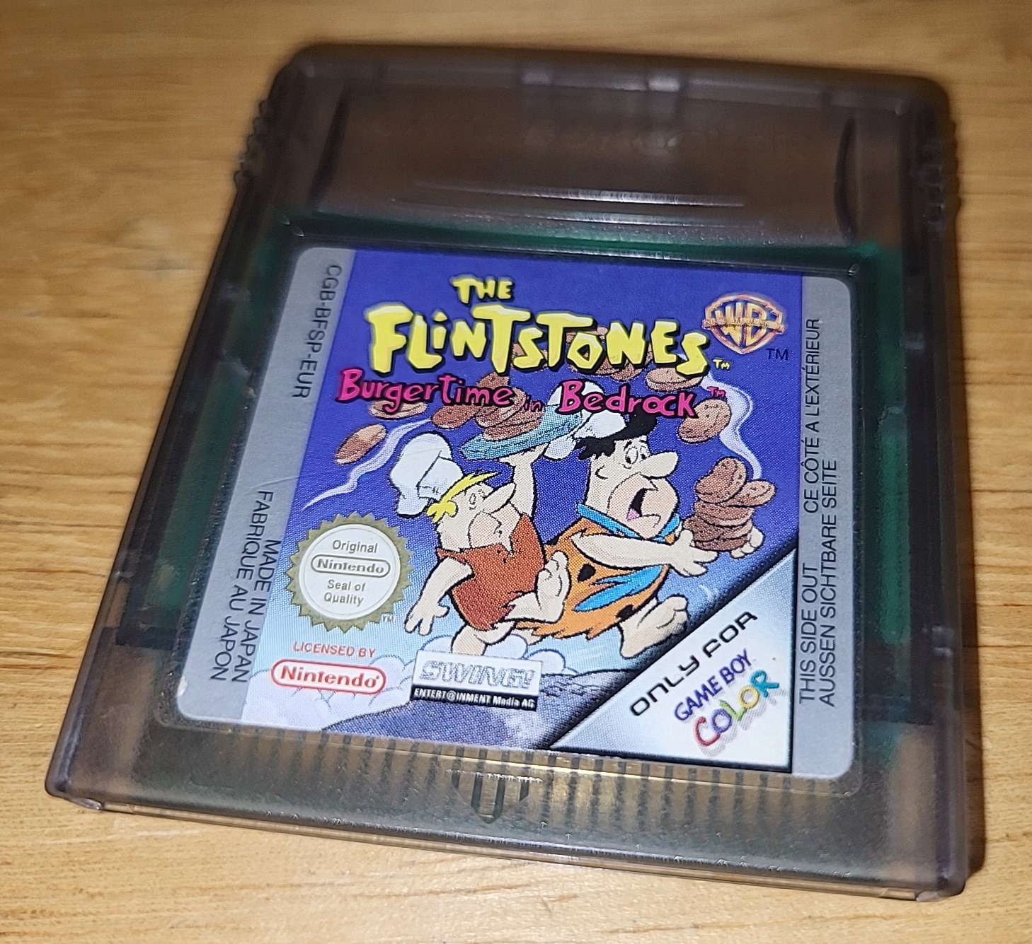 THE FLINTSTONES BURGER TIME IN BEDROCK - NINTENDO GAME BOY COLOR GBC