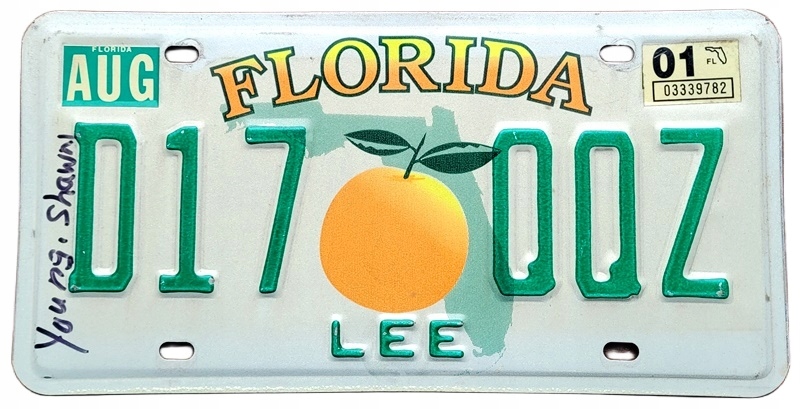 Florida - tablica z USA dla kolekcjonera