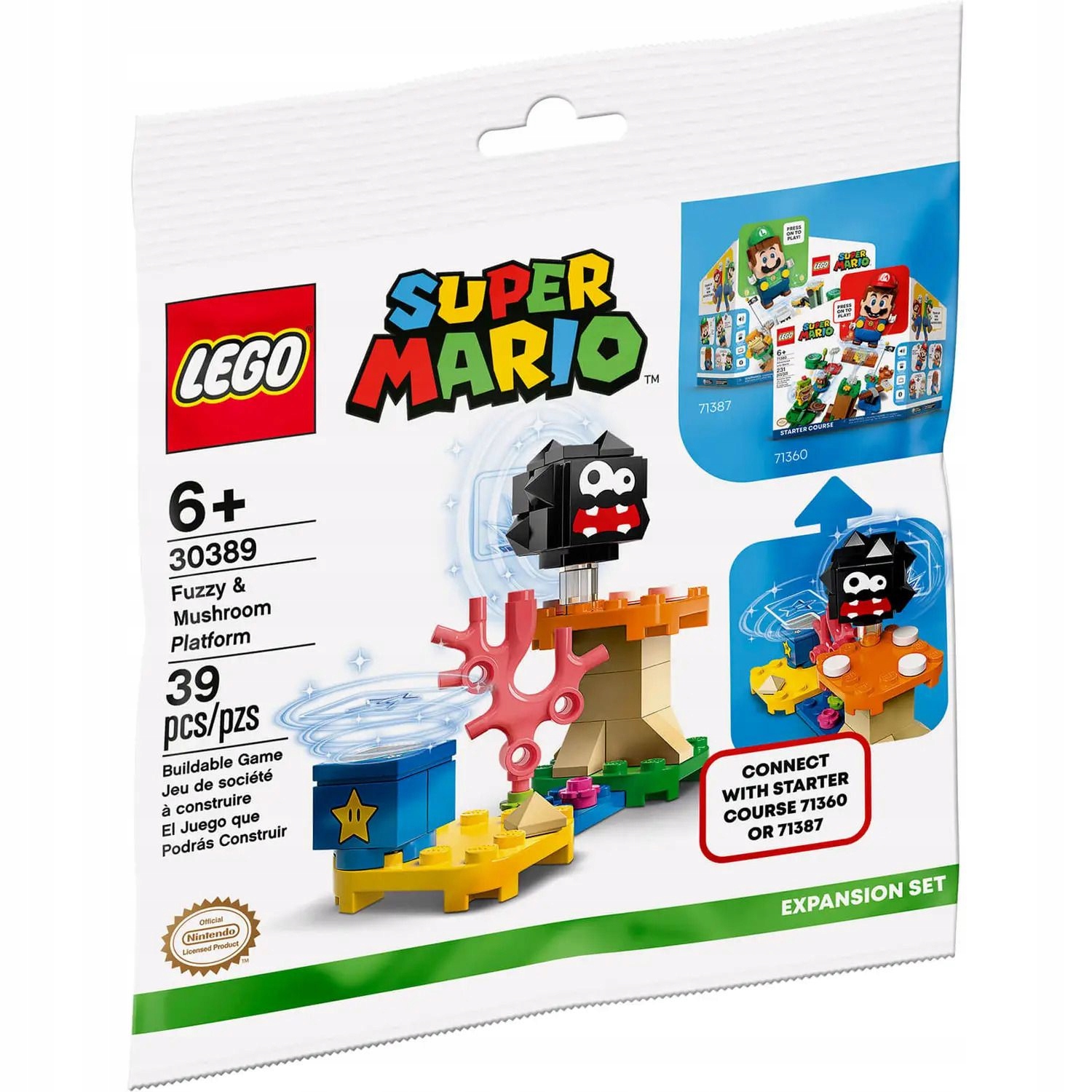 

Lego 30389 Mario Fuzzy i platforma z grzybem