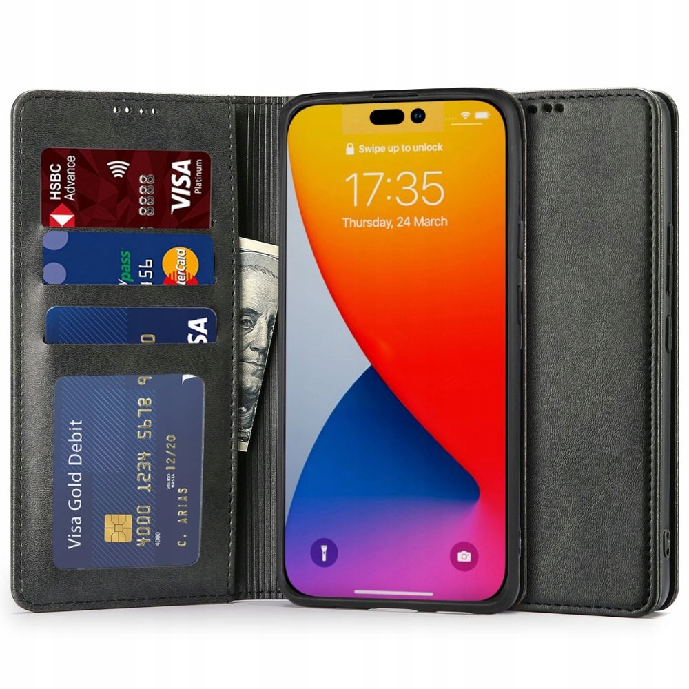 

Etui Na Magnes Skóra Portfel Do Iphone 14 Pro Max