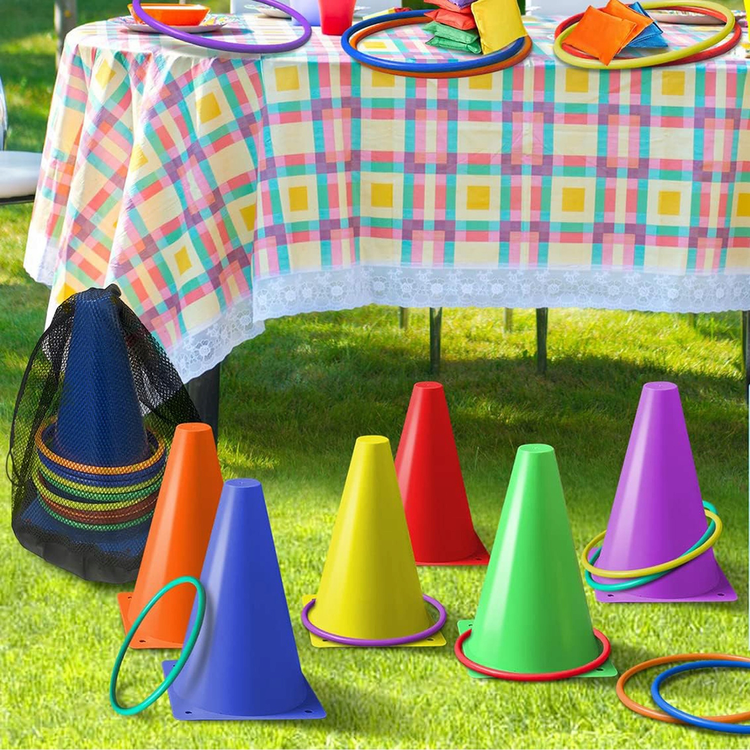 ZRĘCZNOŚCIOWA SERSO GRA DLA DOROSŁY I DZIECI RZUCANIE RINGO ZESTAW Rodzaj ringo