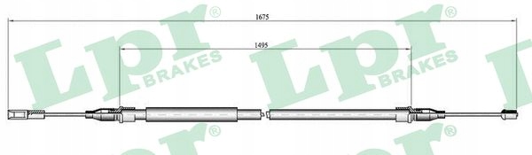 Cięgło, hamulec postojowy LPR C0059B Producent części Lpr