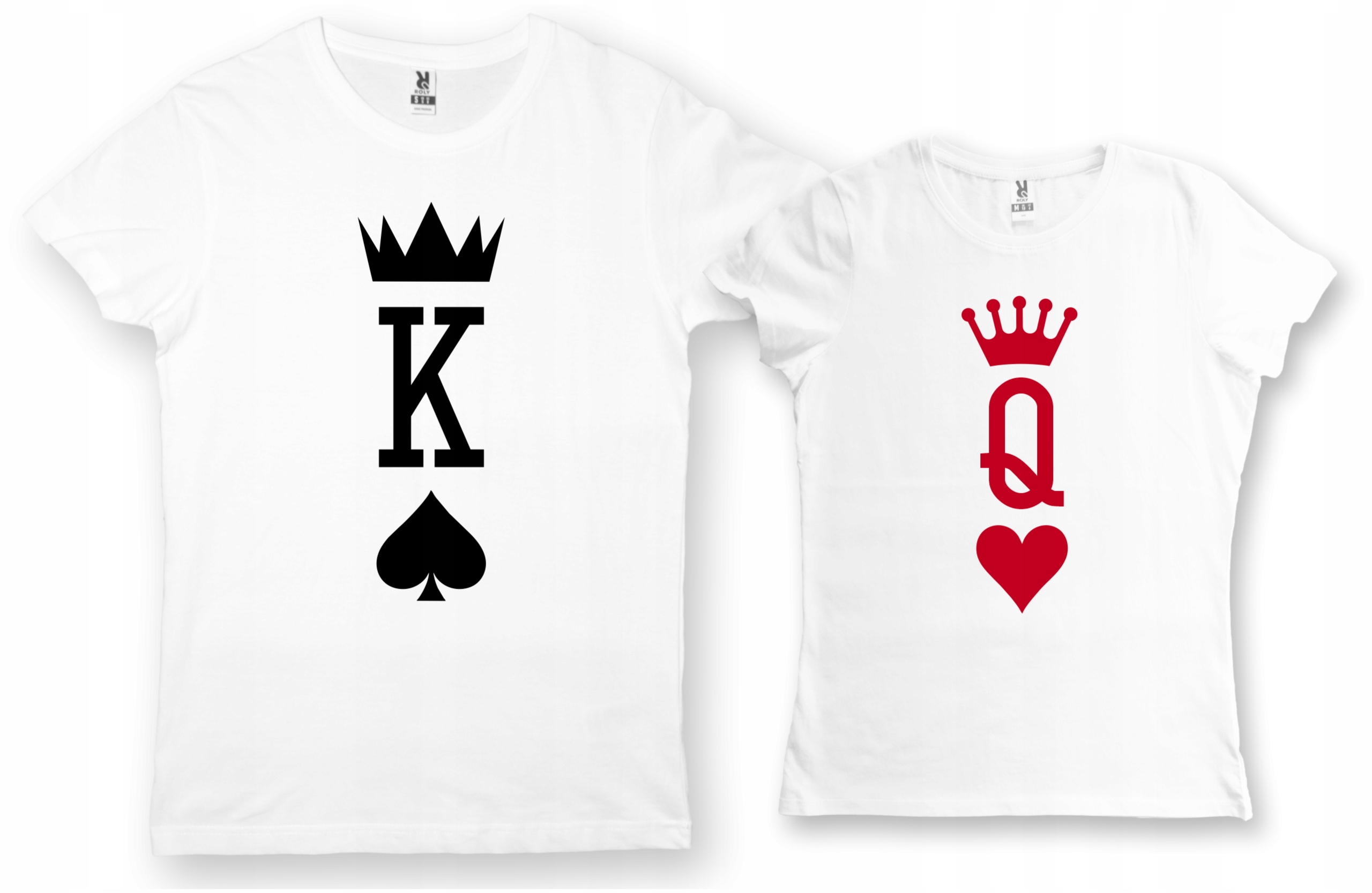 

Zestaw Koszulek Dla Par Walentynki King Queen