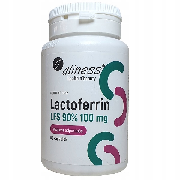 Laktoferyna LFS 90% (Lactoferrin) 60kaps ALINESS