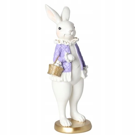 KRÓLIK ZAJĄC FIGURKA OZDOBNA WIELKANOCNA