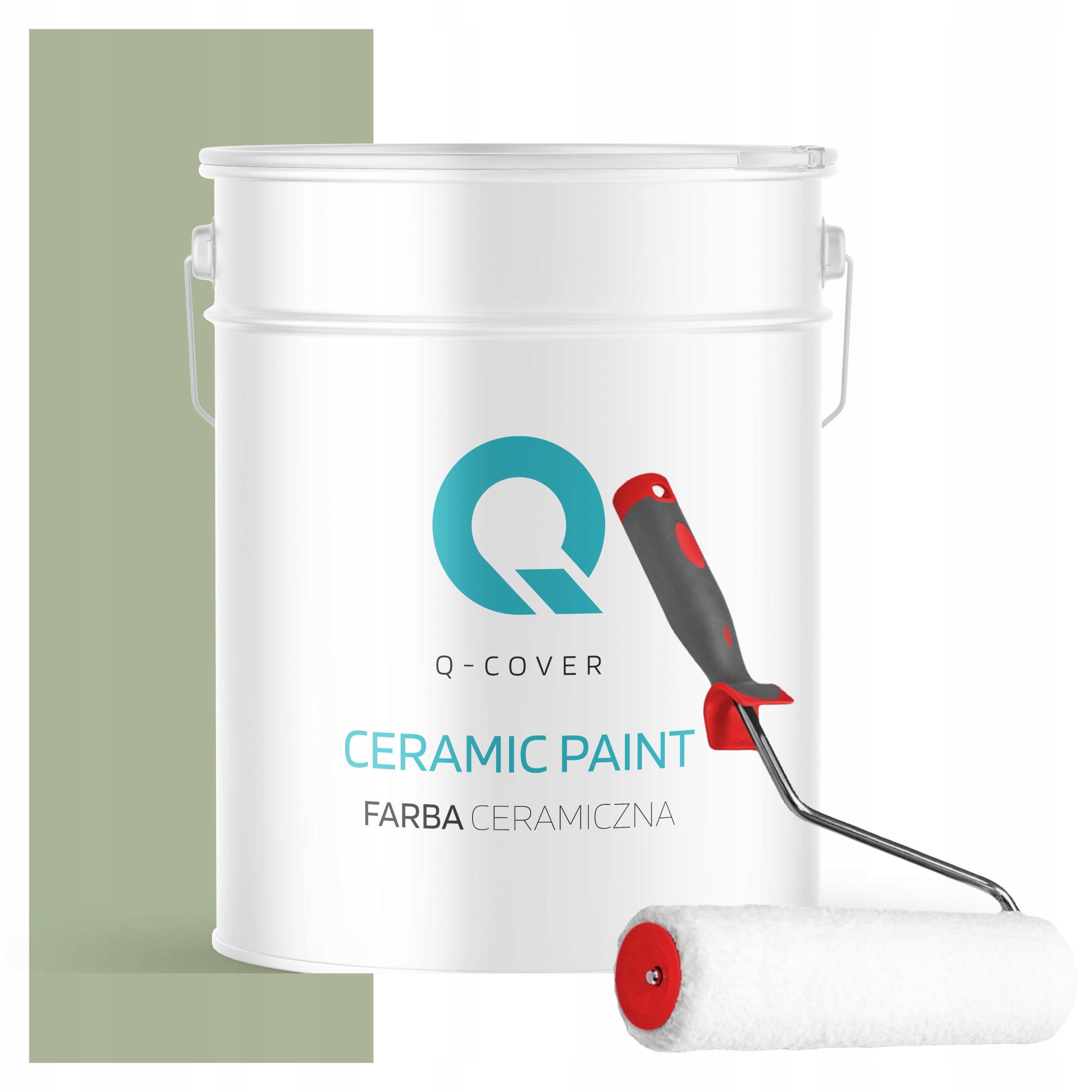 Keramická Farba Na Stenu Zelená H2143 10L Matná Poľský Výrobca Valček