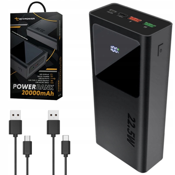 

Power Bank 20000 do telefonu Xiaomi Poco F4 Gt