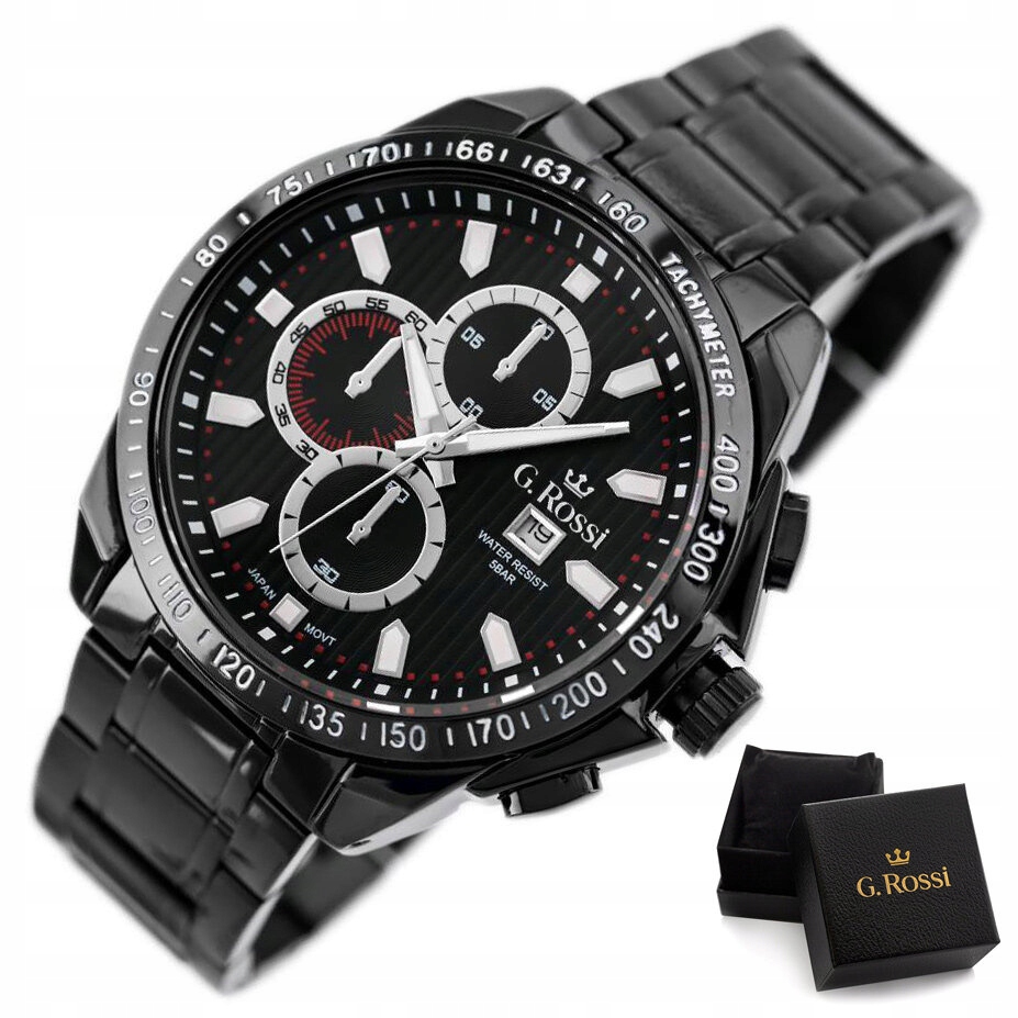 Pánské Hodinky G. Rossi Blues (zg094f) černá Box