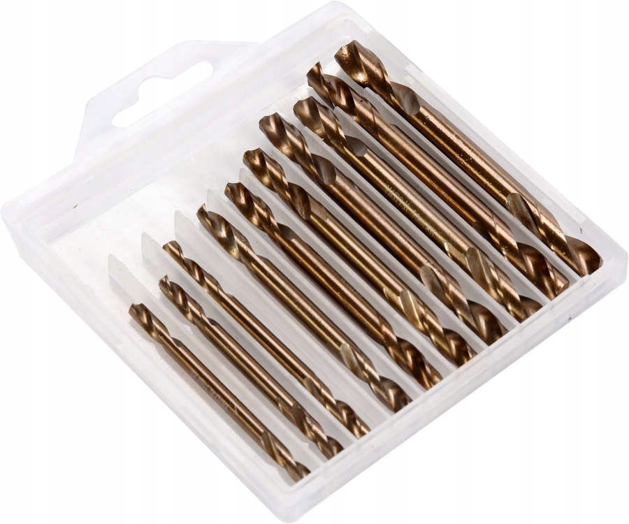 WIERTŁA DO METALU DWUSTRONNE ZESTAW 10 ROZMIARÓW