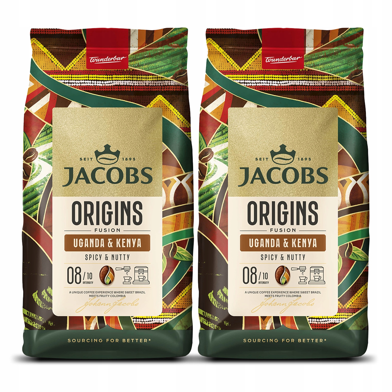 Kawa ziarnista Jacobs Origins Fusion Uganda & Kenya 2x 1kg
