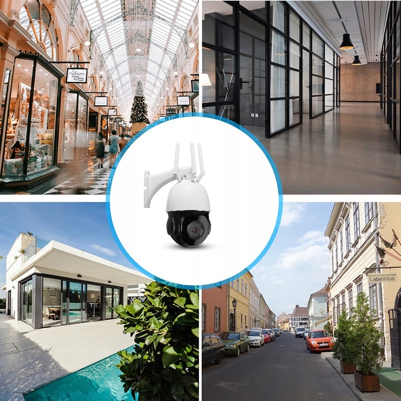 KAMERA ZEWNĘTRZNA OBROTOWA 30X ZOOM SIM GSM 5MPX Rozdzielczość 5 Mpx