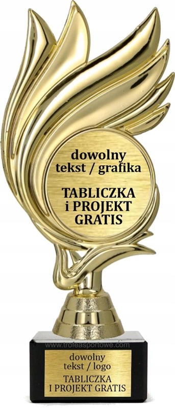 

oryginalna statuetka Uniwersalna 19cm+DUŻA Wklejka