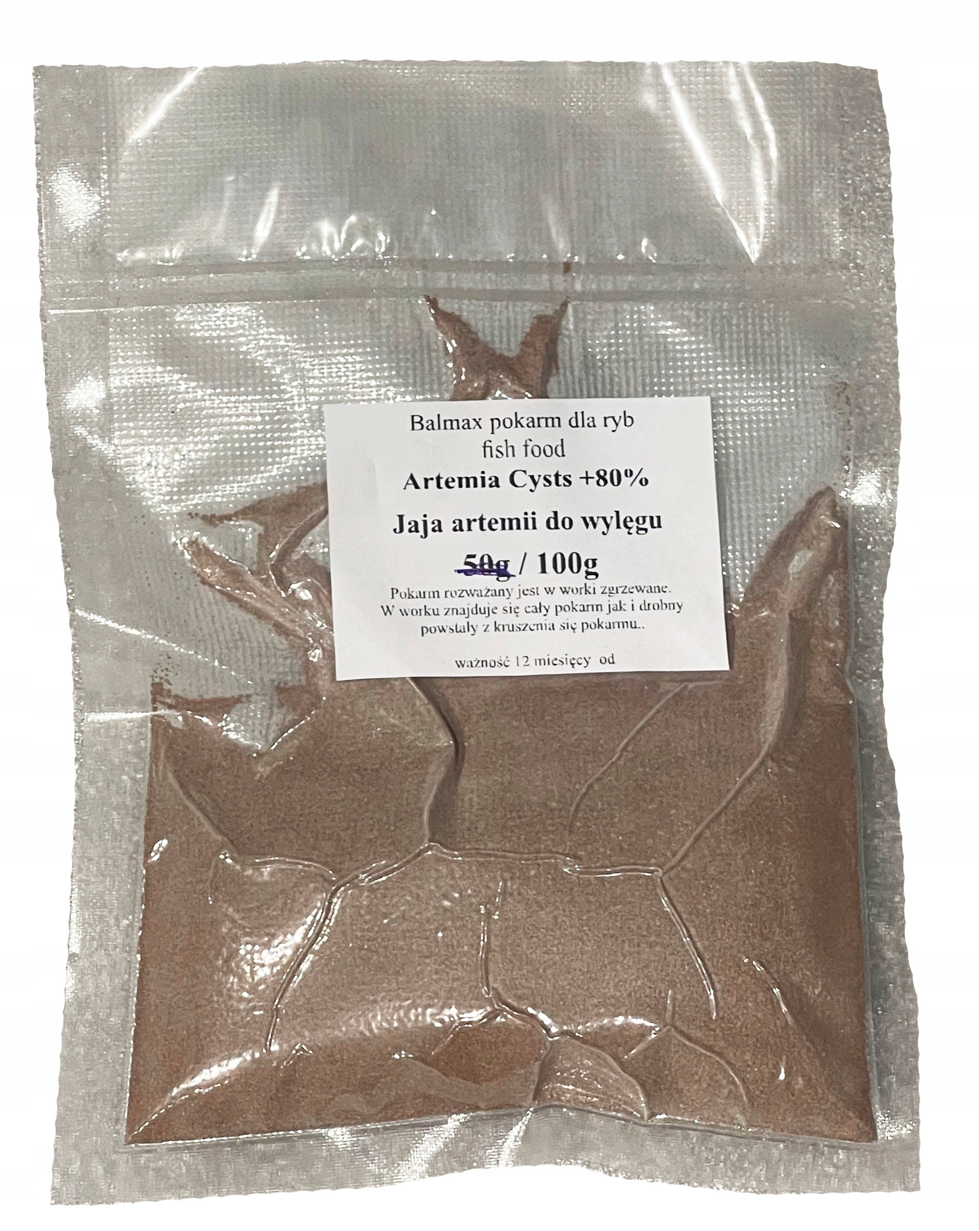 Levně Balmax, Artemia Cysts +80%, pro líhnutí, krmivo pro ryby, pro potěr, 100 g