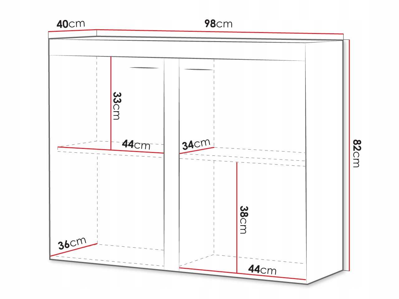 nowoczesna KOMODA RUMBA L 2F - Komody do Salonu Marka Mirjan