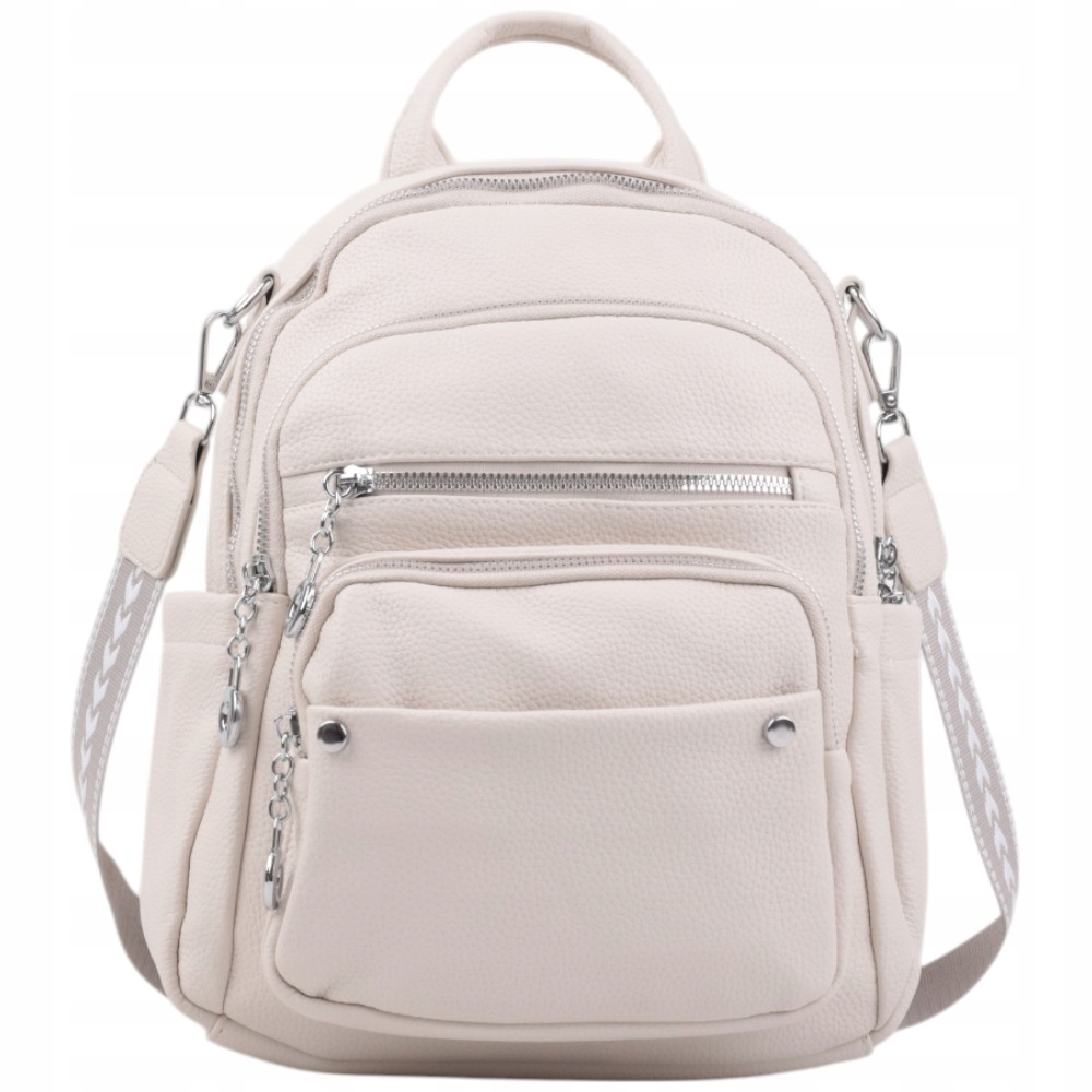 Plecak damski miejski A4 pojemny szkolny zamek torebki podróżne klasyczne