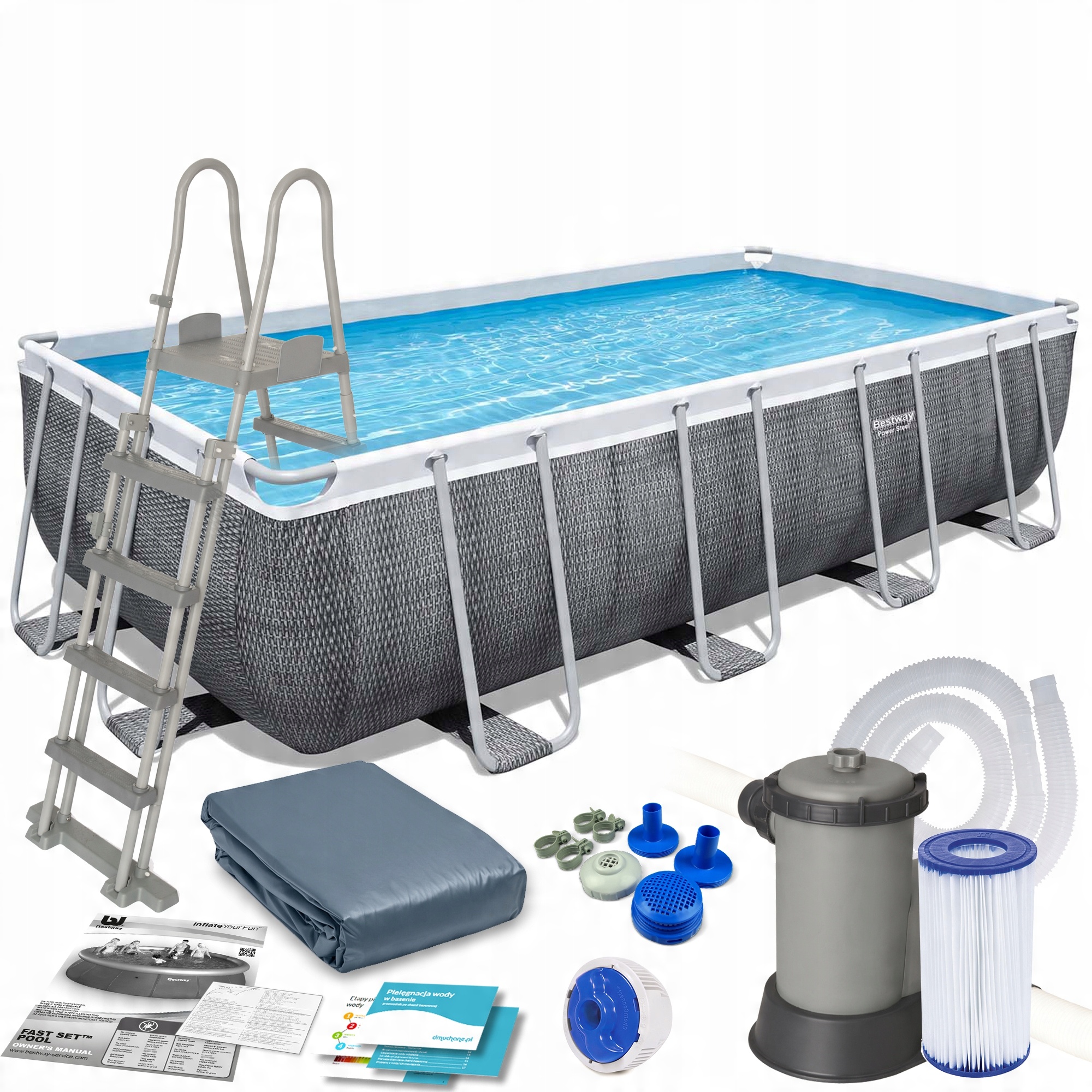 

Basen Ogrodowy Stelażowy 549x274x122 Bestway 12w1