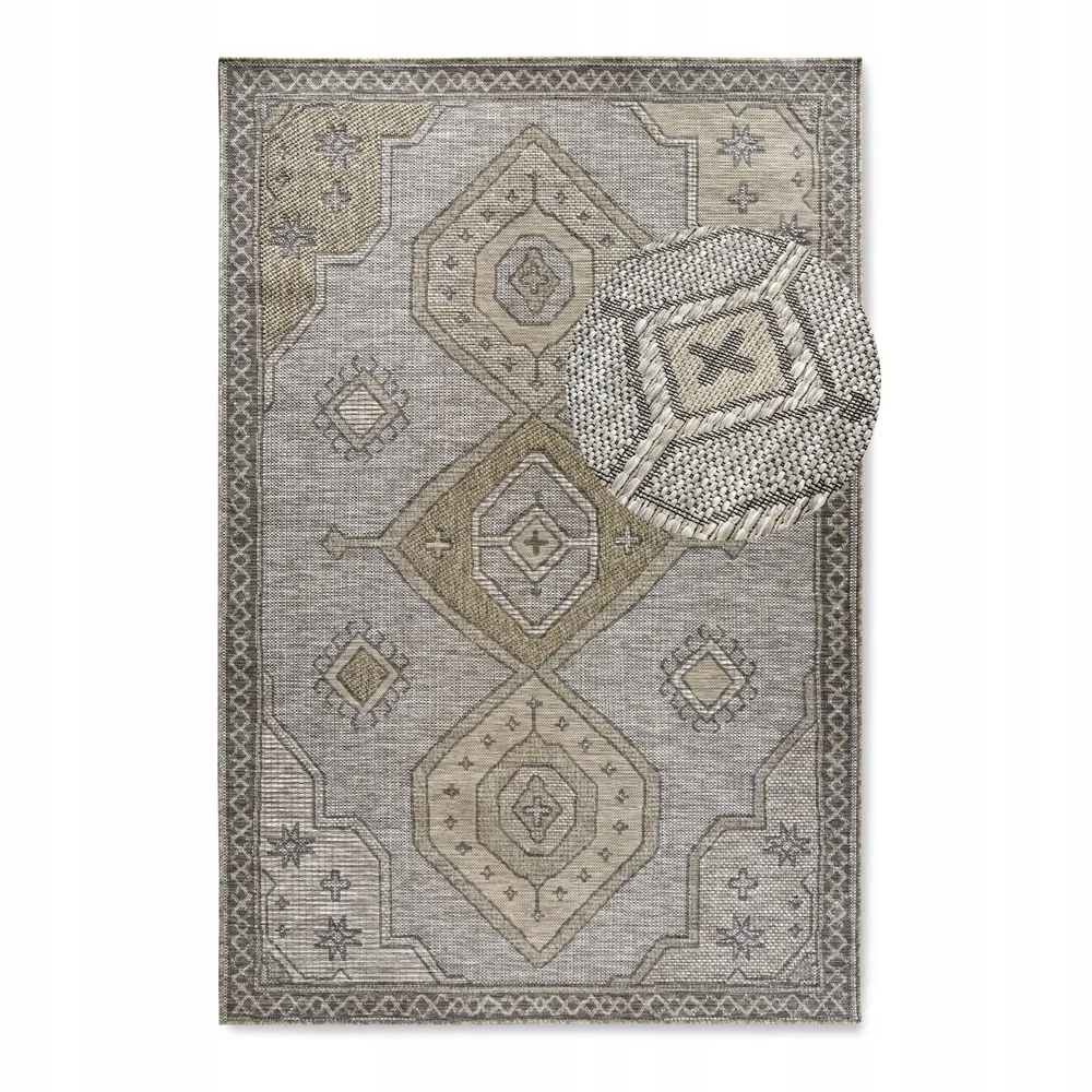 Vonkajší koberec na terasu 190 x 290 cm, šnúrkový, plocho tkaný, typu sisal