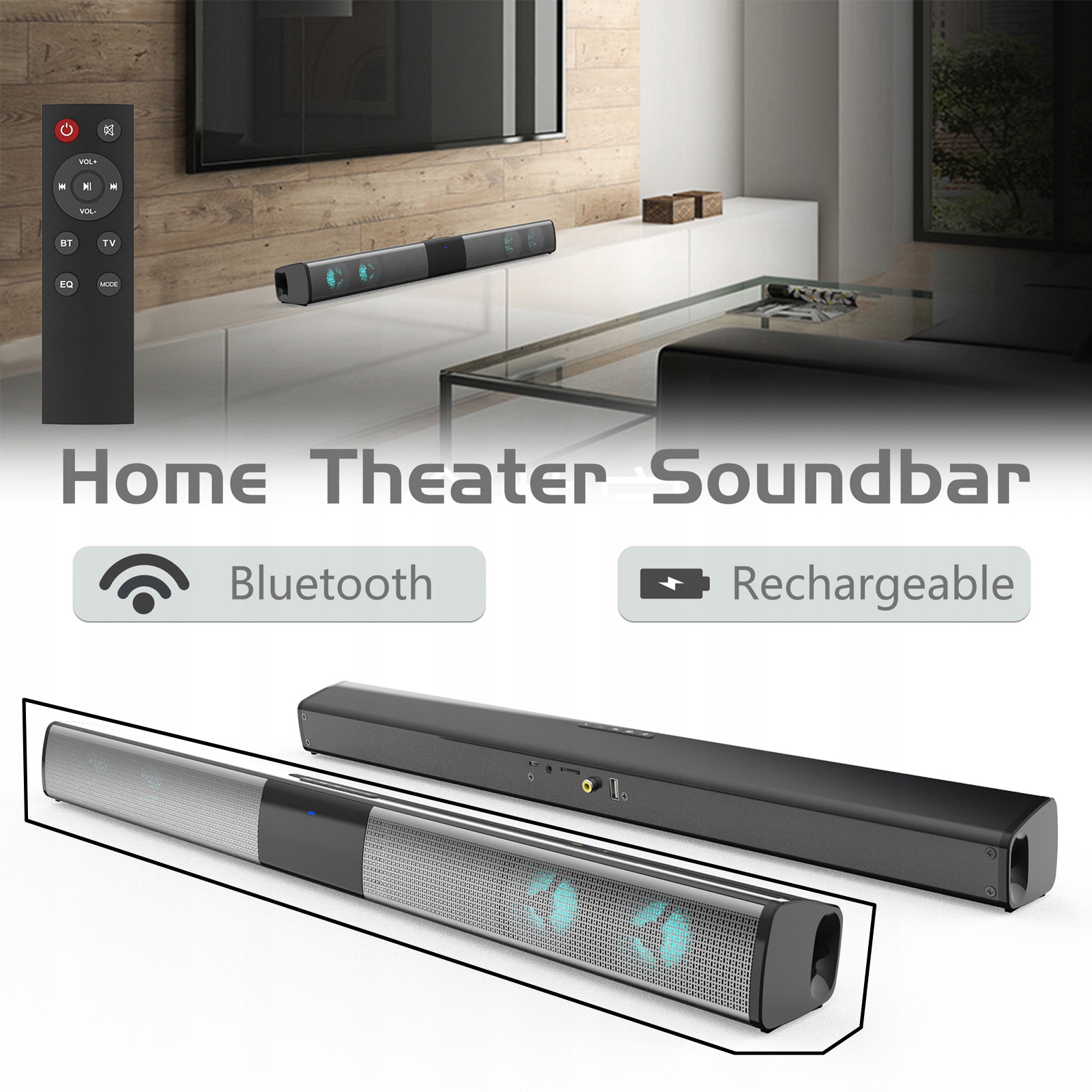 BS-28E Soundbar do telewizora Bluetooth 5.0 Stereo 3D Marka Senernable