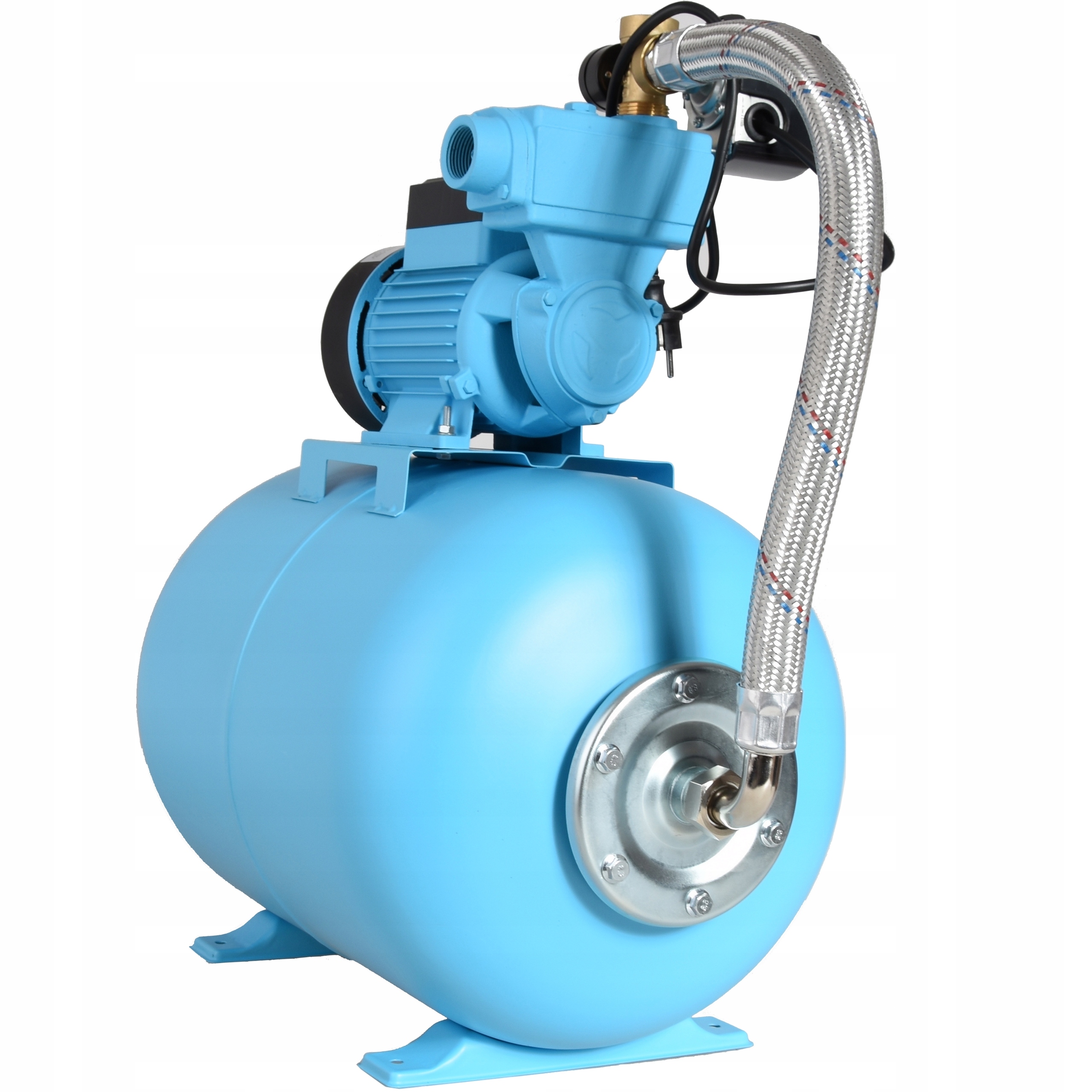 Hydrofor 80L Pompa Wzp 750 Wąż Zestaw do domu ogrodu nawadniania Wody