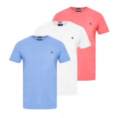 

Abercrombie & Fitch 3 Pak koszulek t-shirtów M