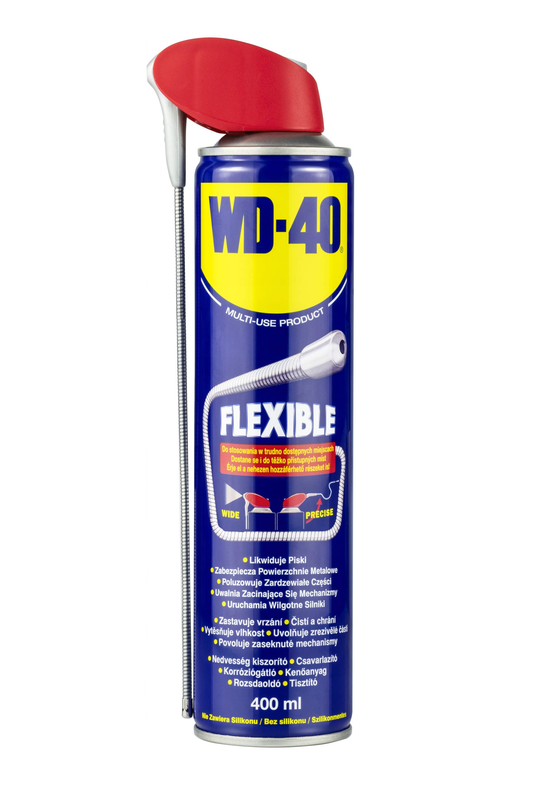 WD-40 Preparat Wielofunkcyjny 400ml Spray z Elastycznym Aplikatorem
