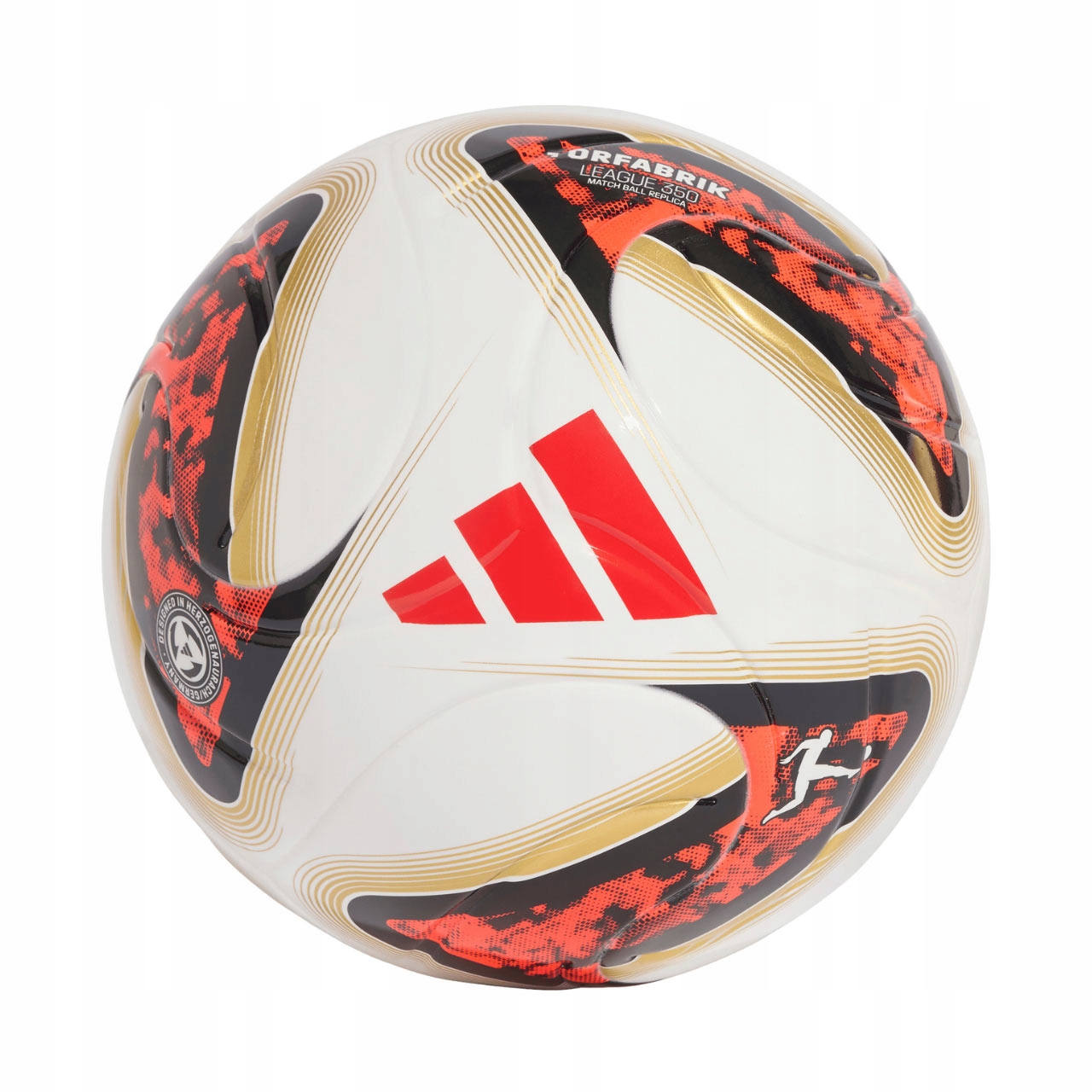 Fotbalový míč adidas Bundesliga 26/27 Torfabrik League J350 bílo-oranžový