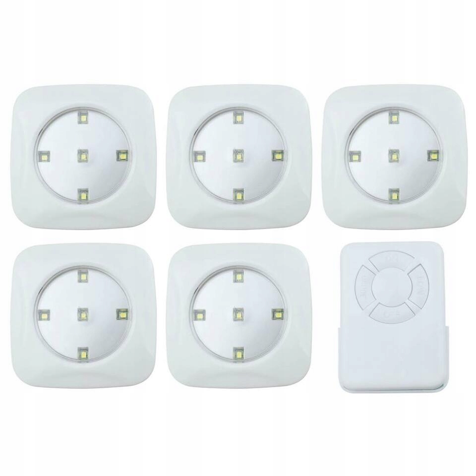 5x LAMPKA lampa BEZPRZEWODOWA LED na baterie PILOT