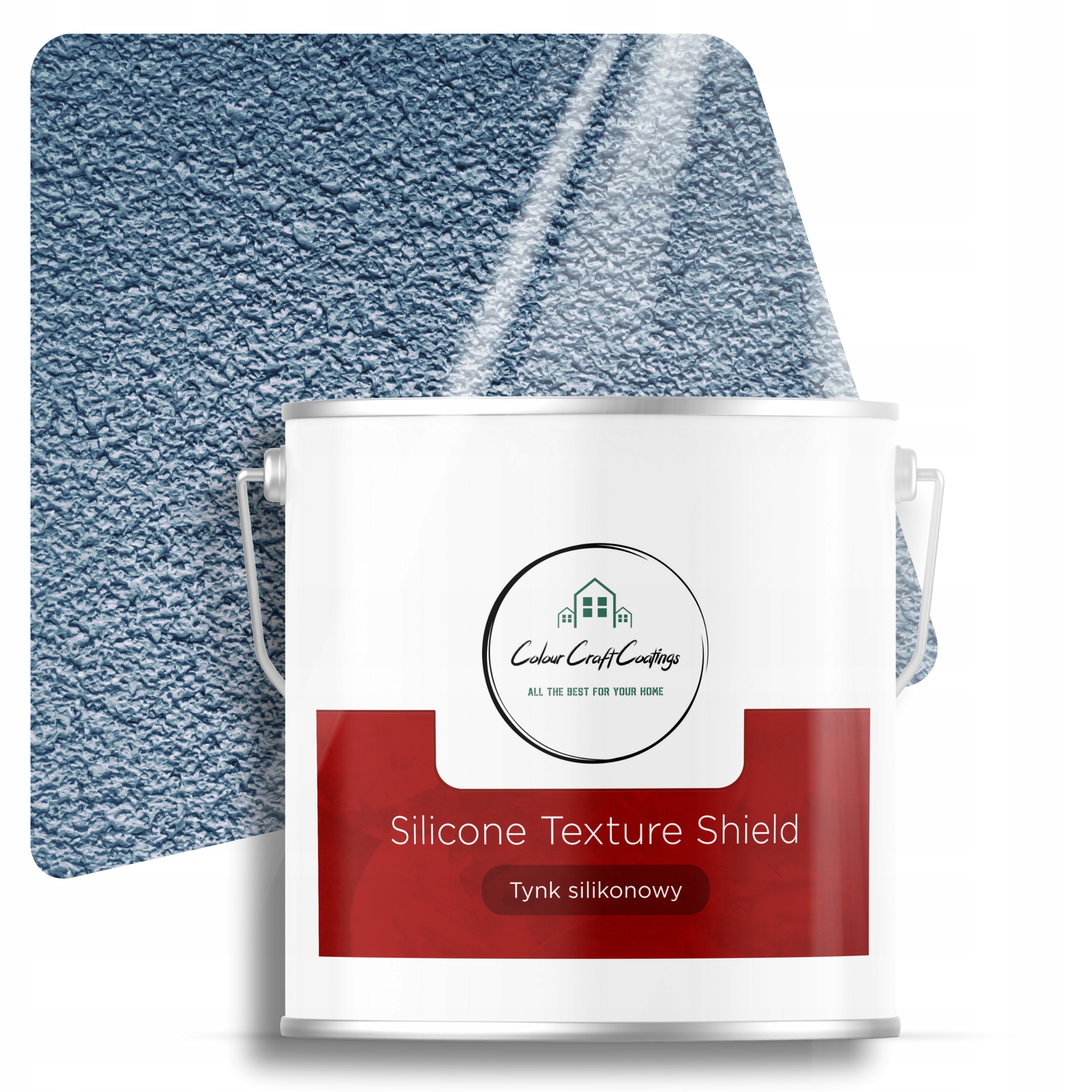 Silikonová Fasádní Omítka Granulace 1.5 MM Beránek Modrý 7 Kg F126