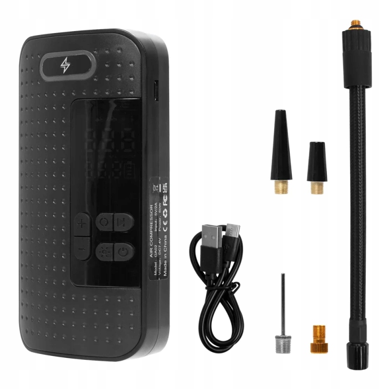 BEZPRZEWODOWY KOMPRESOR SAMOCHODOWY SPRĘŻARKA PRZENOŚNA POMPKA ROWEROWA KÓŁ Marka Prowerk Tools