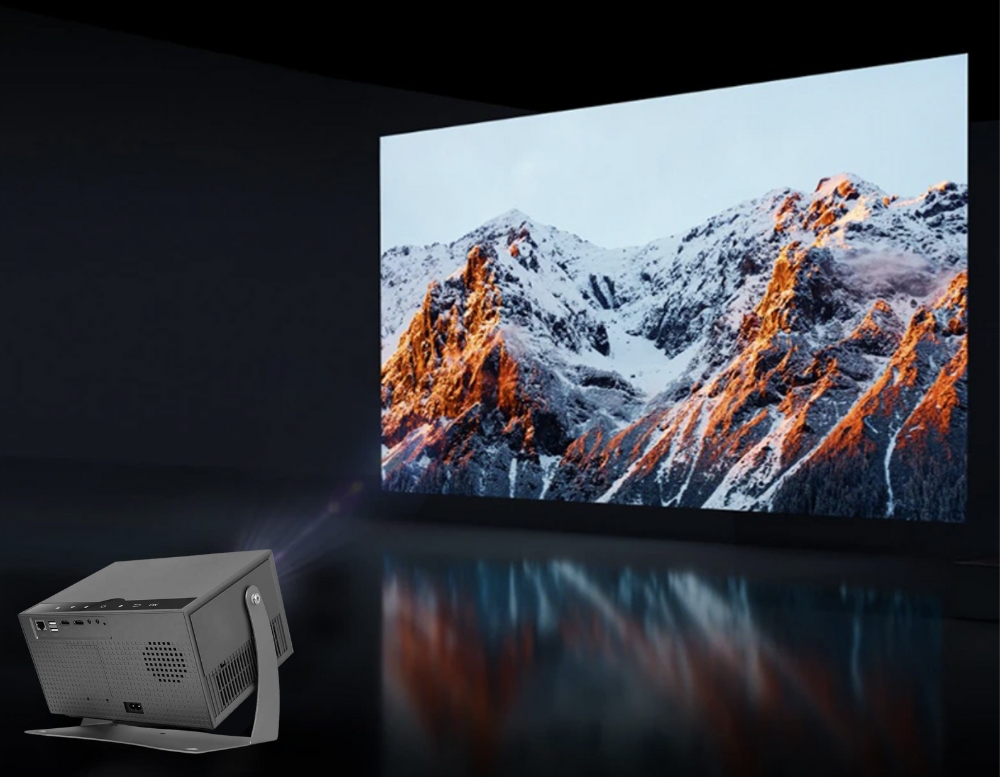 PROJEKTOR RZUTNIK LED ANDROID PRZENOŚNY Mirai Optics CINEMA HD 4K FULL HD Marka Mirai Optics