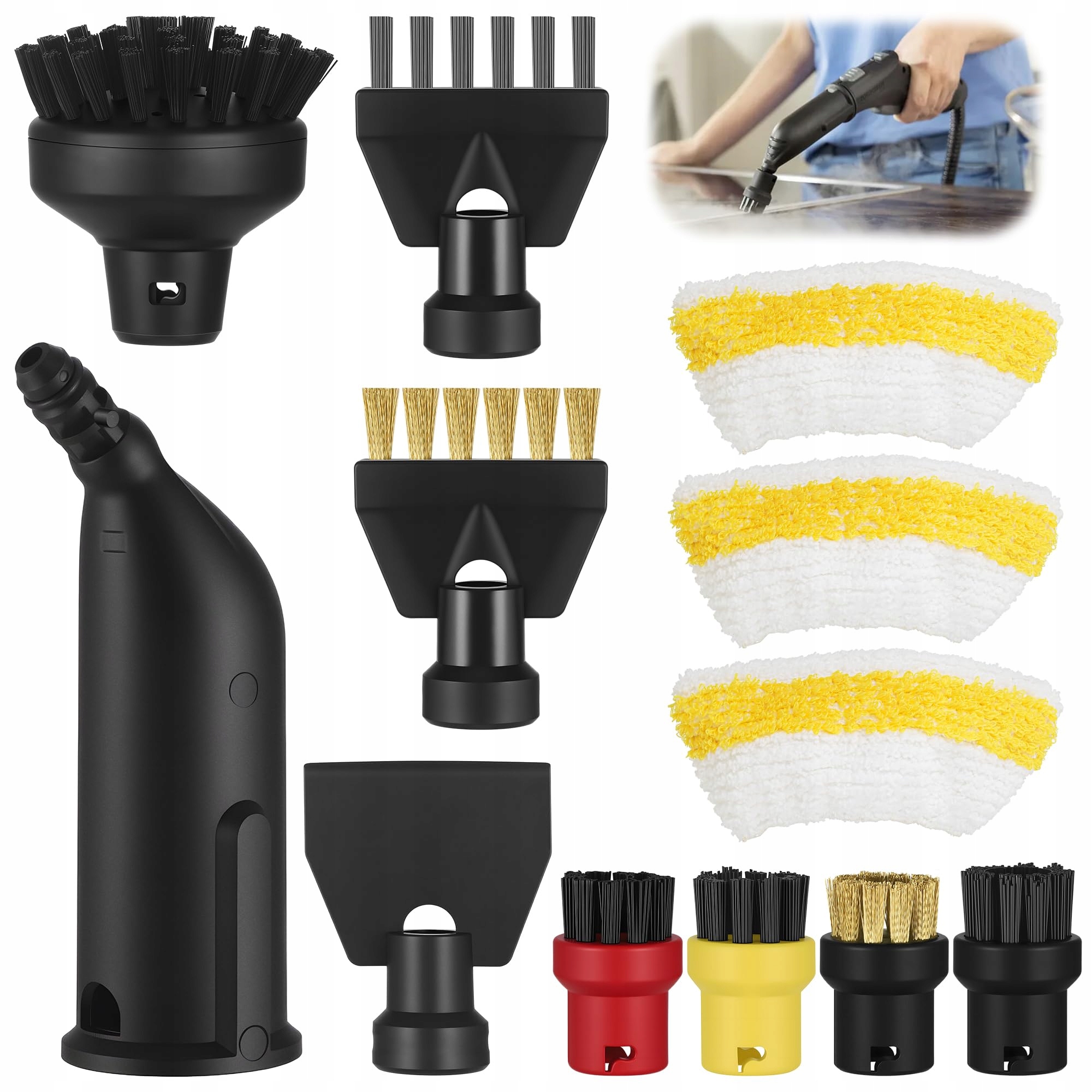 Sada Kartáčových Nástavců Pro Karcher Easyfix SC1,SC2,SC3,SC4,SC5 Mikrovlákno