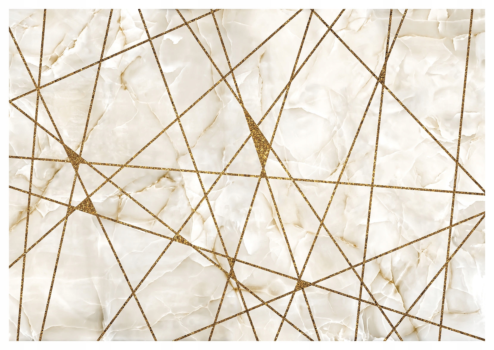 Tapeta Mramor Zlatá Geometrie Abstrakce Minimalismus Elegance 200x140 lepidlo