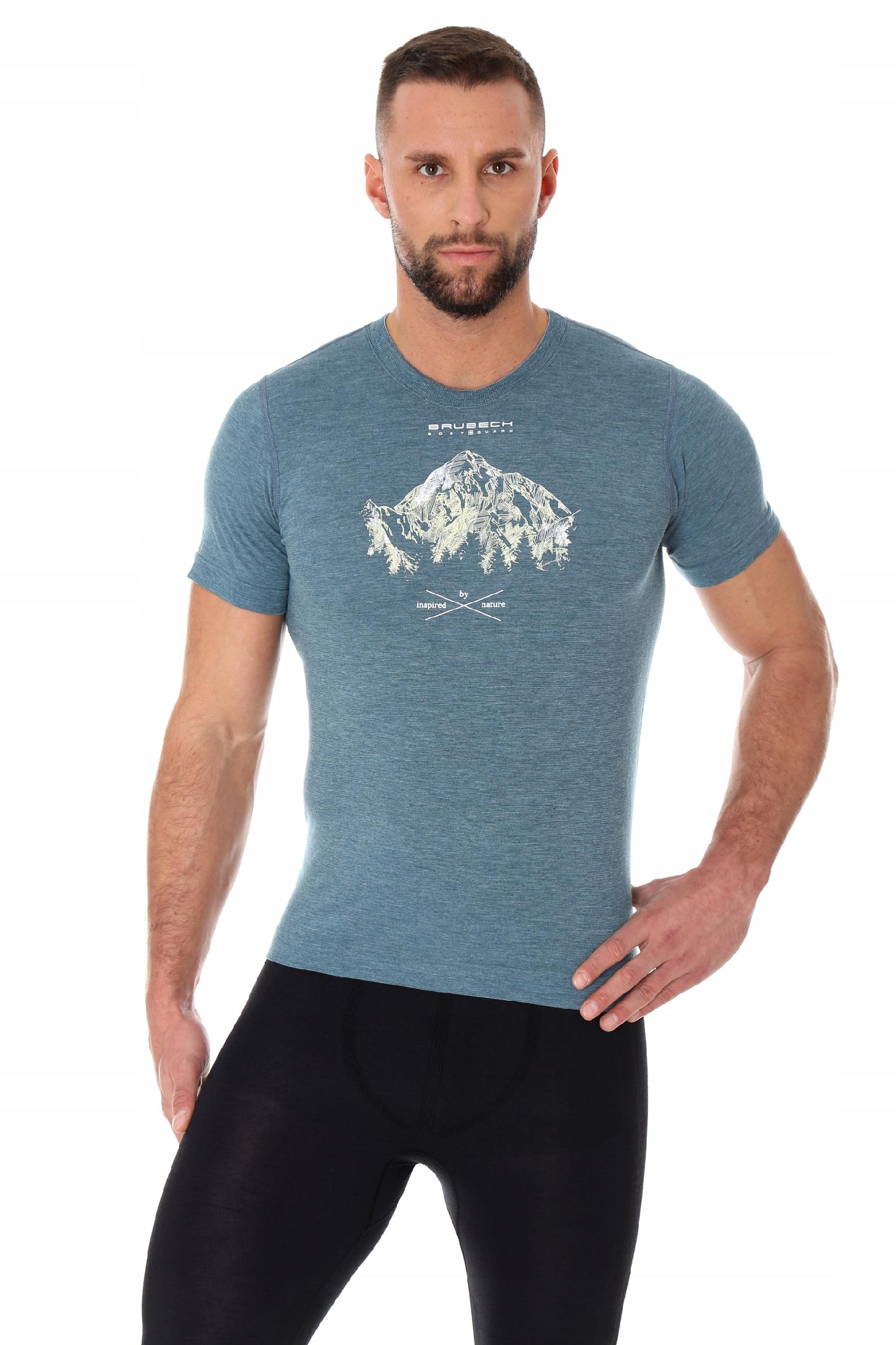 Termoaktywna oddychające męska koszulka Brubeck Outdoor Wool S Kod producenta SS12650